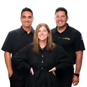 managing partners of Rhino Roofers: David, Misti, Dante