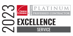 Rhino Roofers 2023 Owens Corning Service Excellence Award