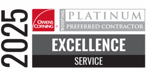 Rhino Roofers 2025 Owens Corning Excellence in Service Award