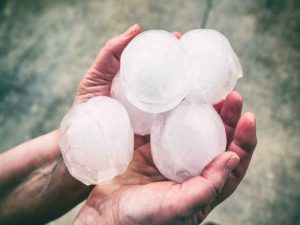 large hail stones