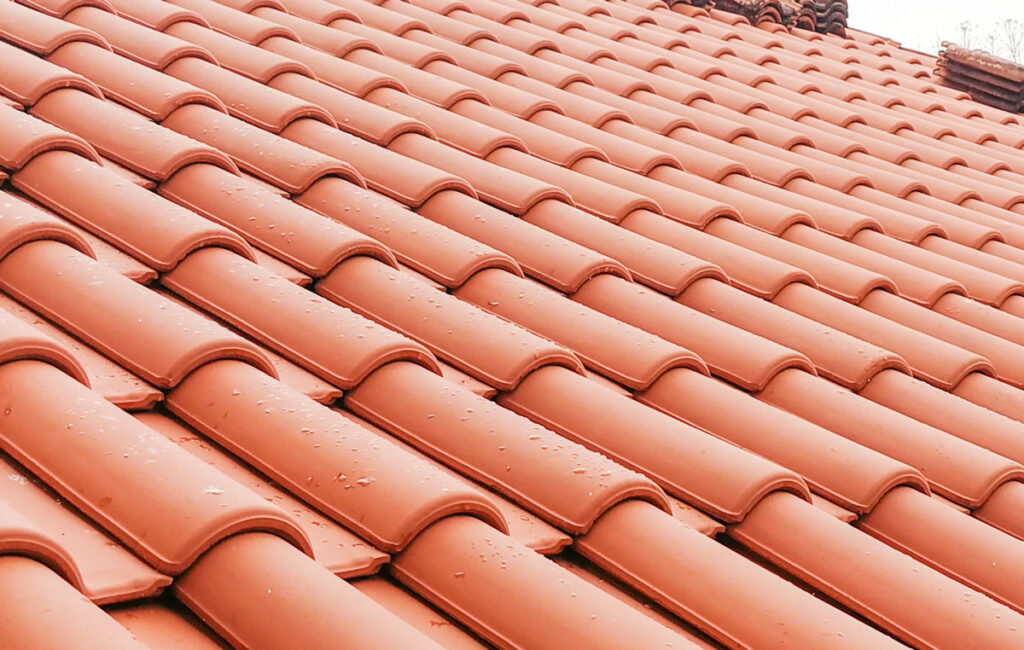 orange clay tile roof