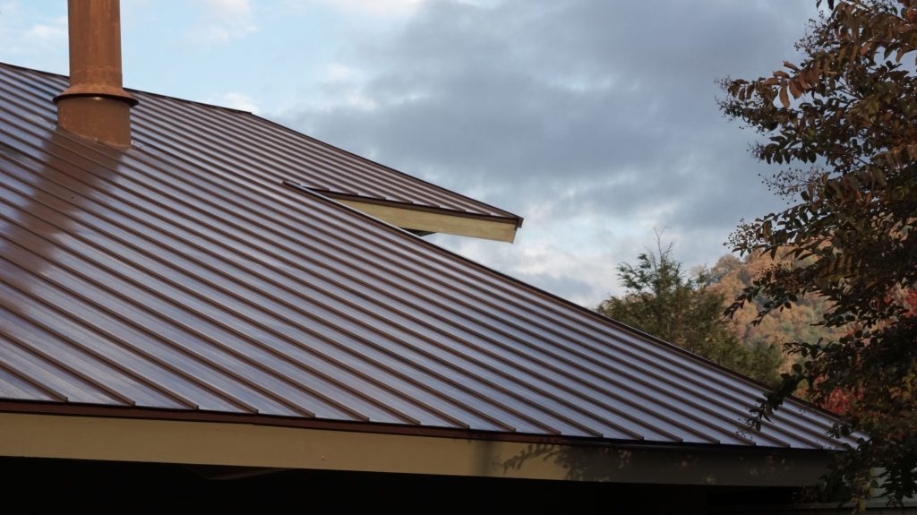 brown metal roofing