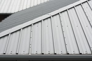 metal roof close up