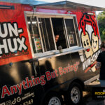 Nun-Chux food truck serving guests at the Kinetic Kids Family Unite Night community event in Helotes, Texas.