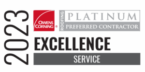 Rhino Roofers 2023 Owens Corning Service Excellence Award