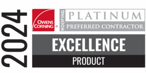 Rhino Roofers 2024 Owens Corning Excellence in Product Award