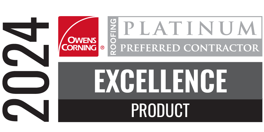 Rhino Roofers 2024 Owens Corning Excellence in Product Award
