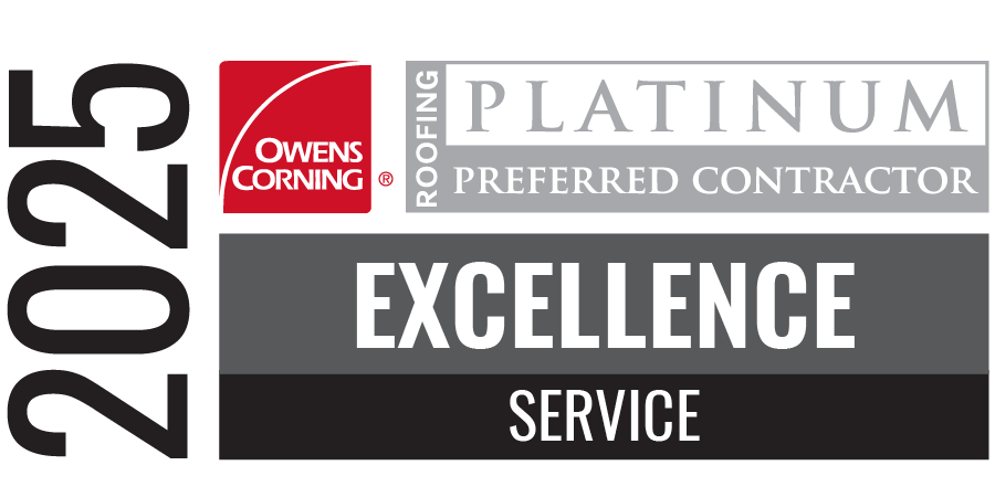 Rhino Roofers 2025 Owens Corning Excellence in Service Award