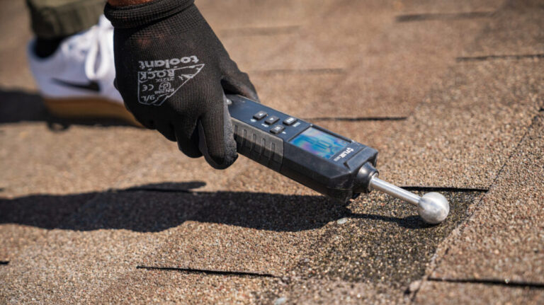 storm damage roof inspection in Austin