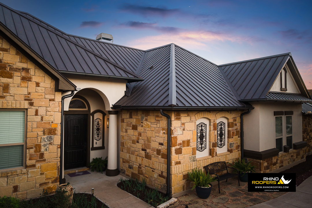 Metal Roofing Austin Standing Seam Roof By Rhino Roofers Metal Roofing Austin Standing Seam Roof By Rhino Roofers